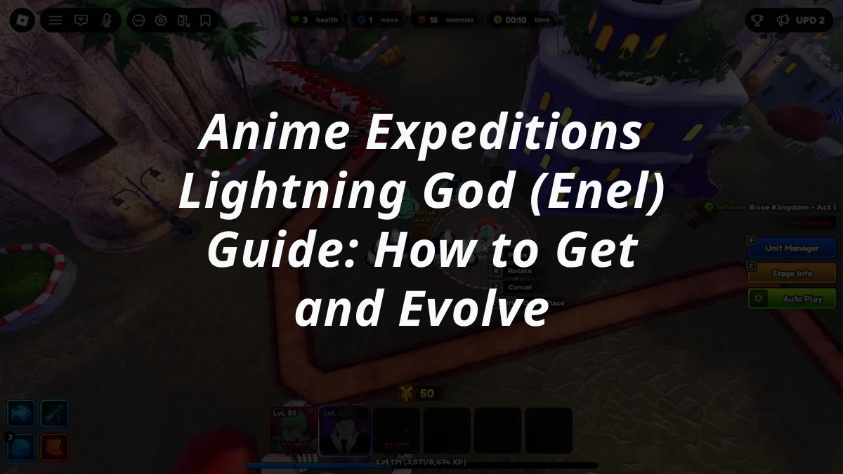 Anime Expeditions Lightning God (Enel) Guide: How to Get and Evolve