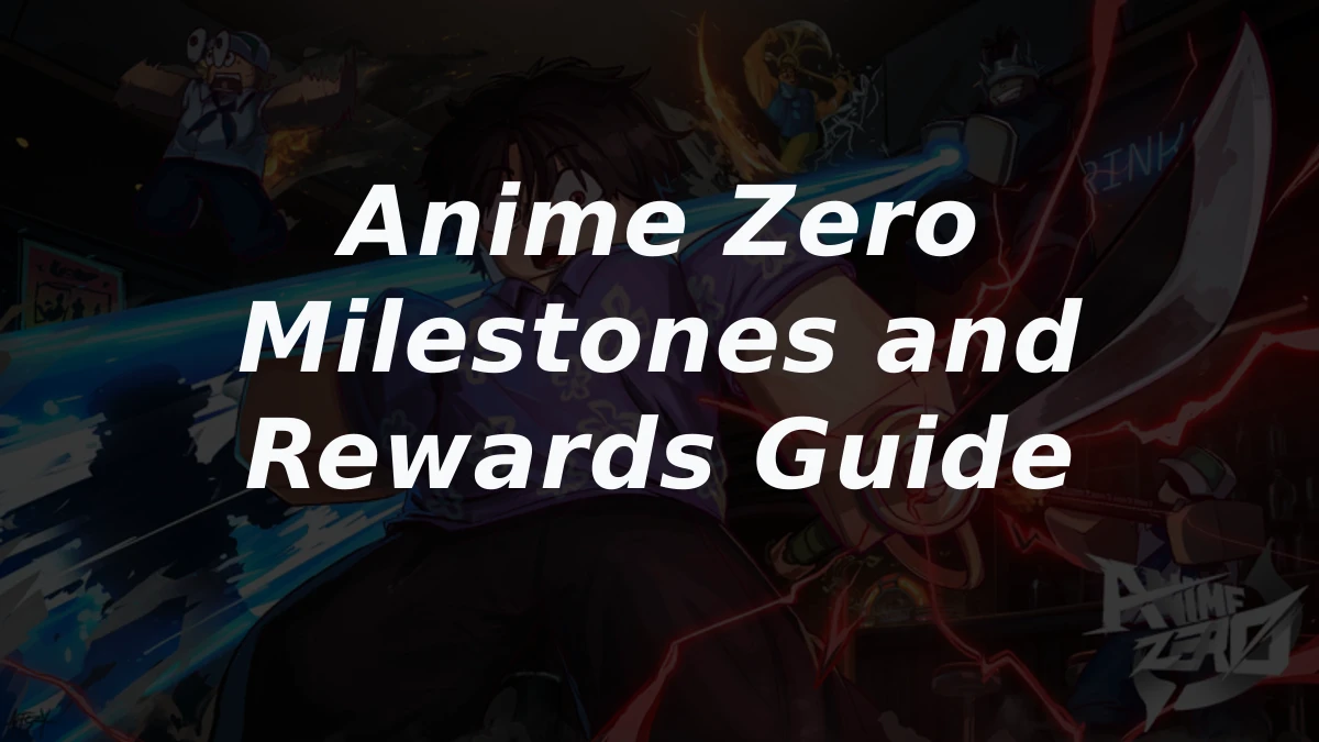 Anime Zero Milestones and Rewards Guide