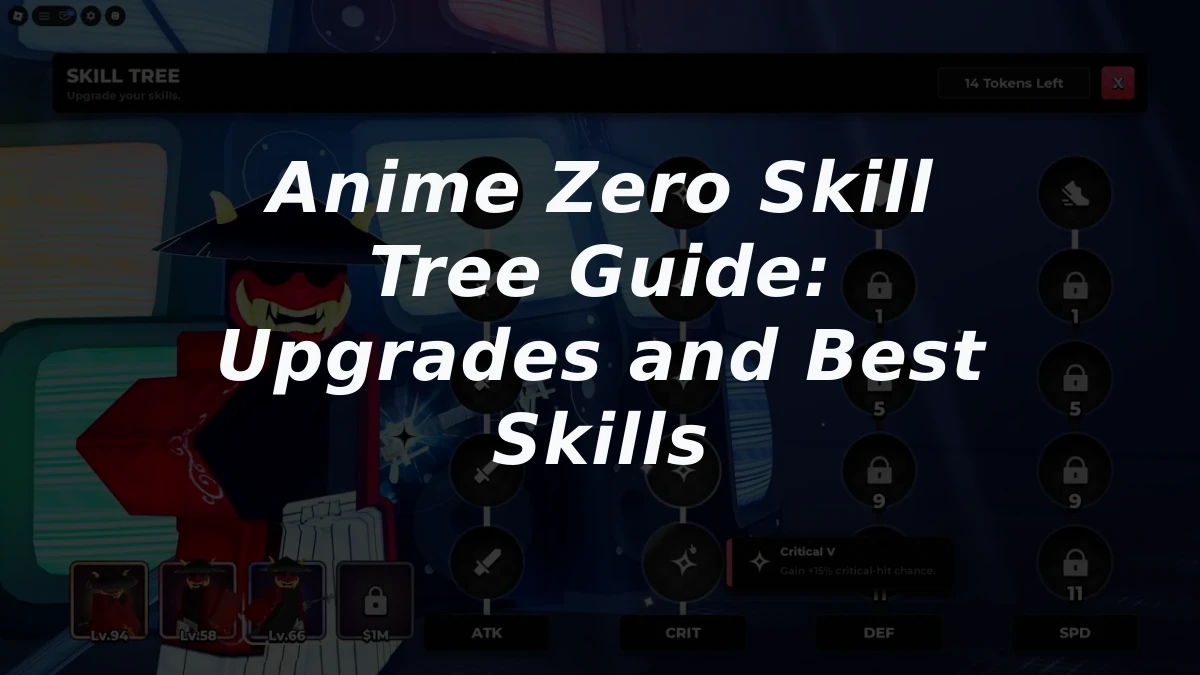 Anime Zero Skill Tree Guide: Upgrades and Best Skills