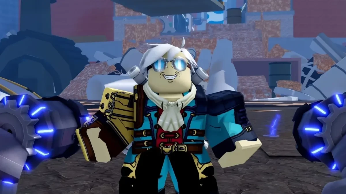 Magnet Fruit user with two glowing scrap-metal arms in the Blox Fruits Update 30 reveal