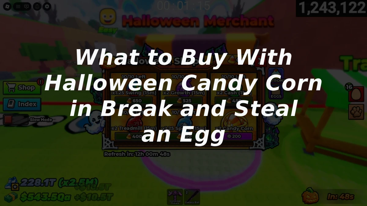 What to Buy With Halloween Candy Corn in Break and Steal an Egg