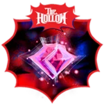 The official Spooky Carver badge icon, with The Hollow logo above a glowing pink diamond.
