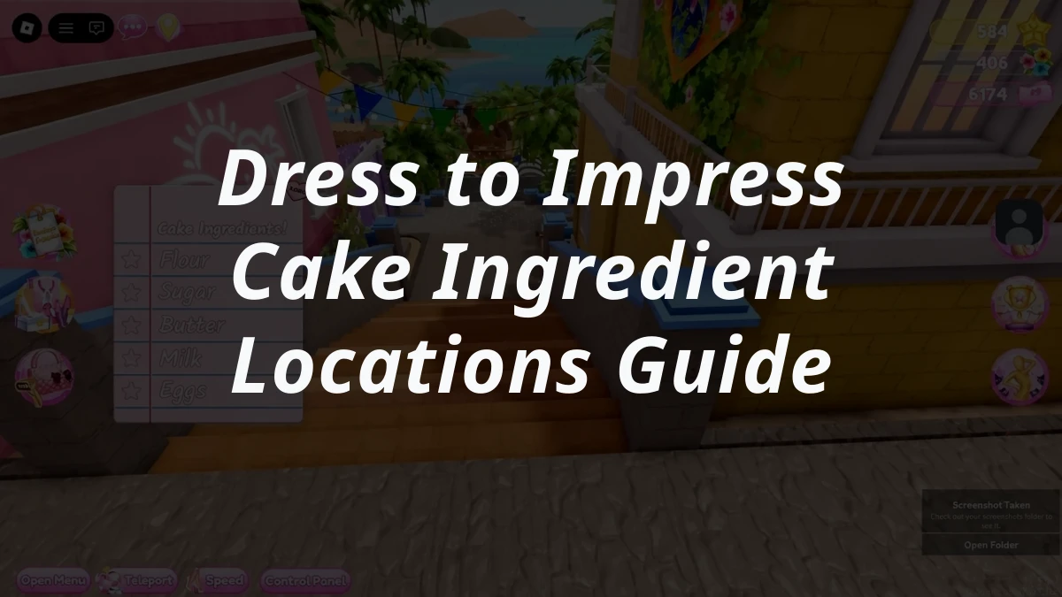 Dress to Impress Cake Ingredient Locations Guide