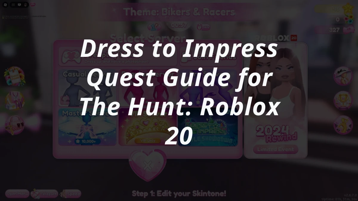 Dress to Impress Quest Guide for The Hunt: Roblox 20