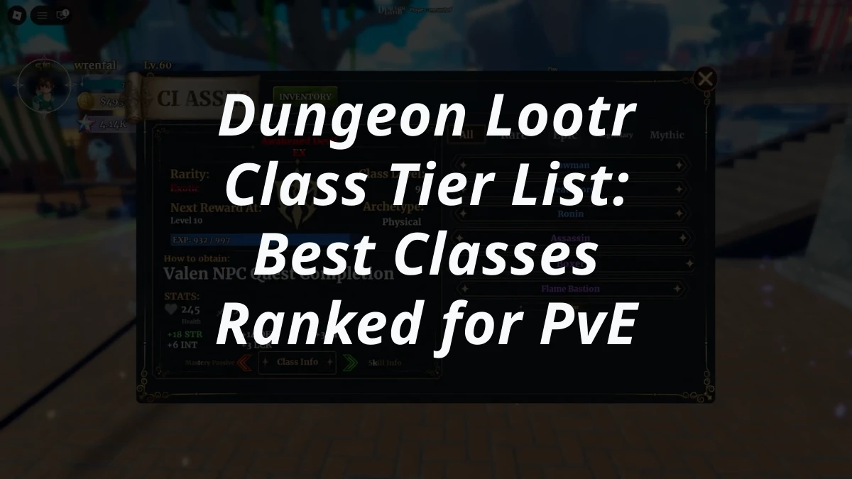 Dungeon Lootr Class Tier List: Best Classes Ranked for PvE