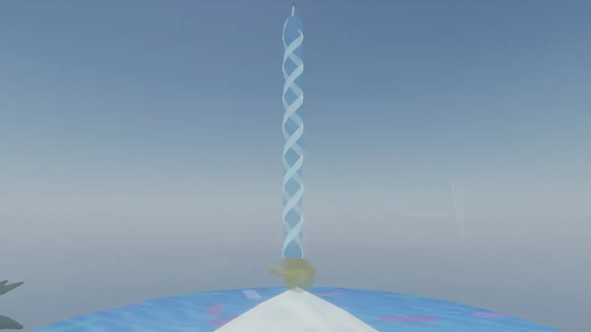 Fisch Birthday Candle Rod displayed above the anniversary cake