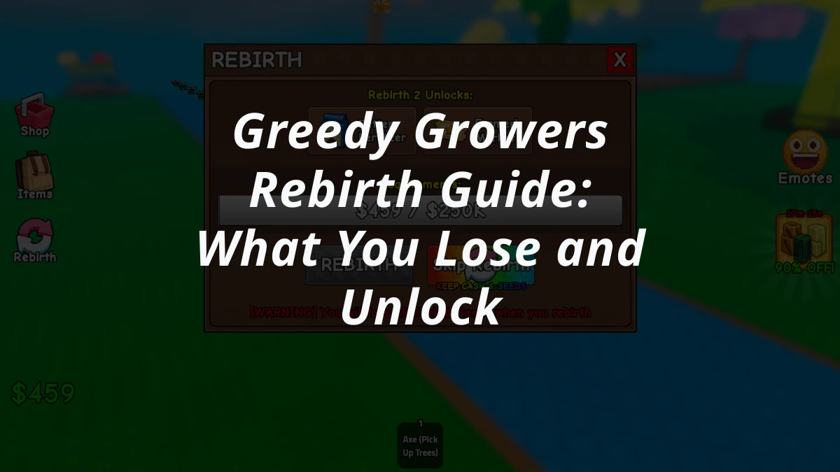 Greedy Growers Rebirth Guide: What You Lose and Unlock