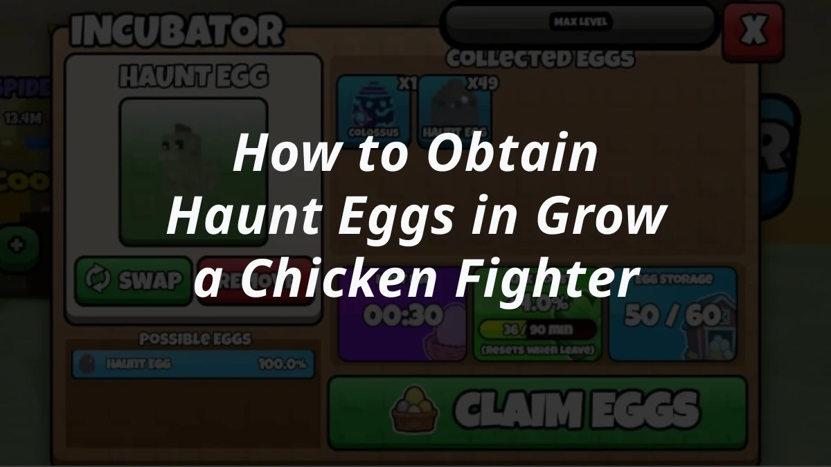 How to Obtain Haunt Eggs in Grow a Chicken Fighter
