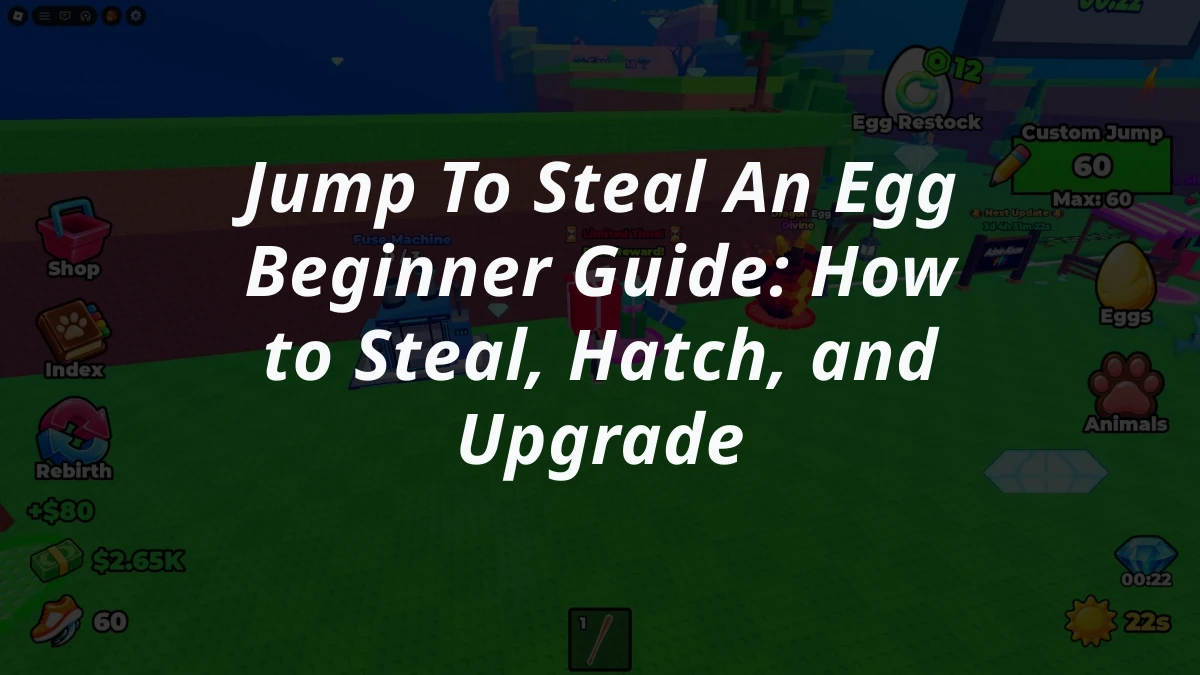 Jump To Steal An Egg Beginner Guide: How to Steal, Hatch, and Upgrade