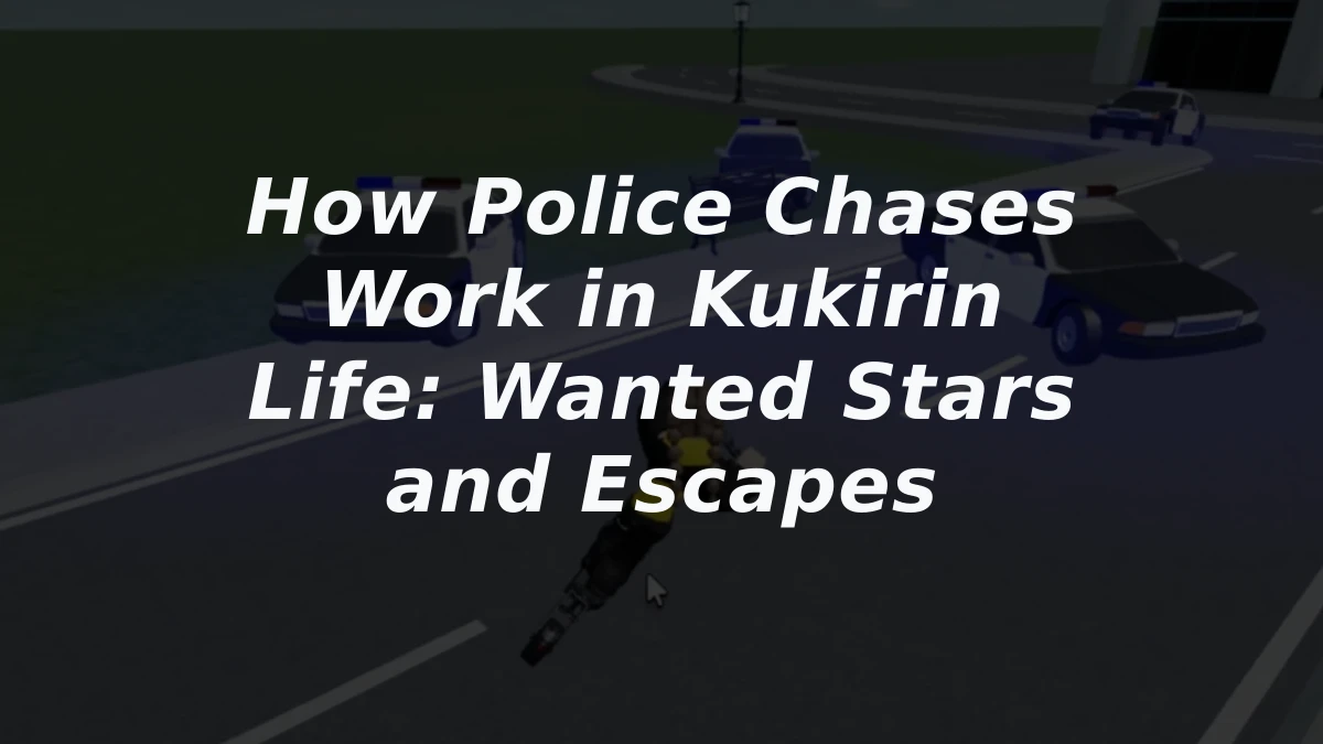 How Police Chases Work in Kukirin Life: Wanted Stars and Escapes