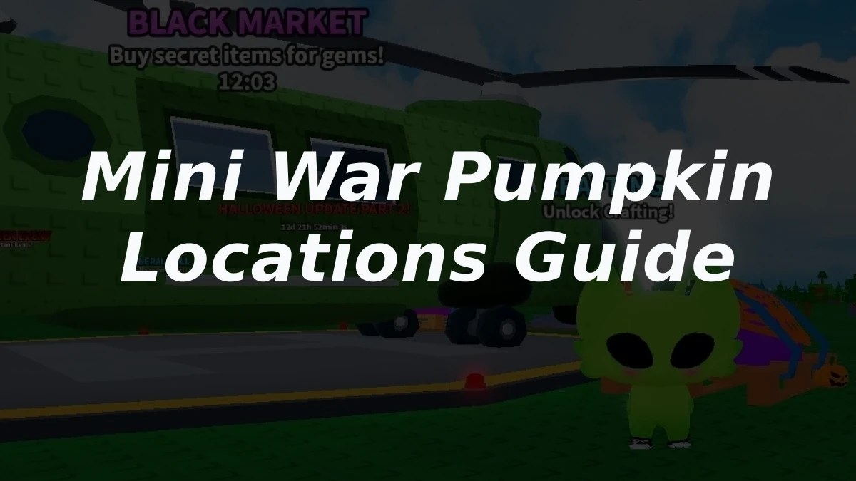 Mini War Pumpkin Locations Guide