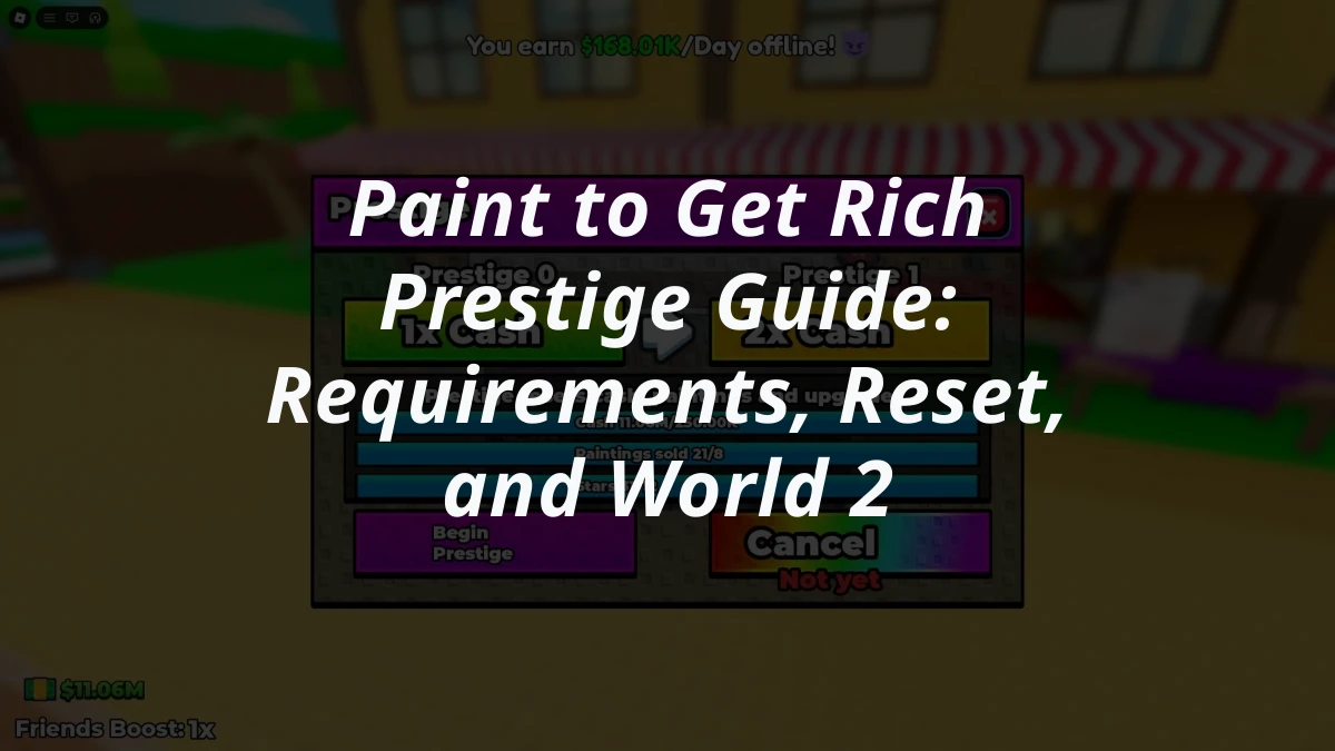 Paint to Get Rich Prestige Guide: Requirements, Reset, and World 2