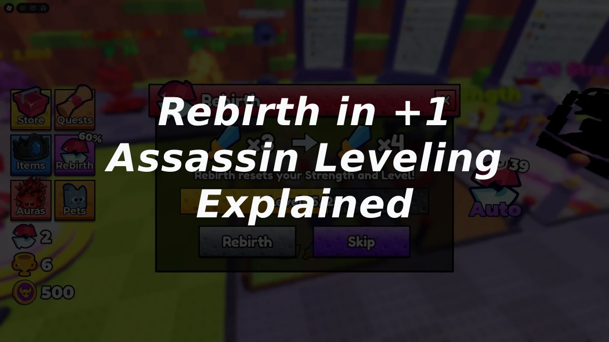 Rebirth in +1 Assassin Leveling Explained