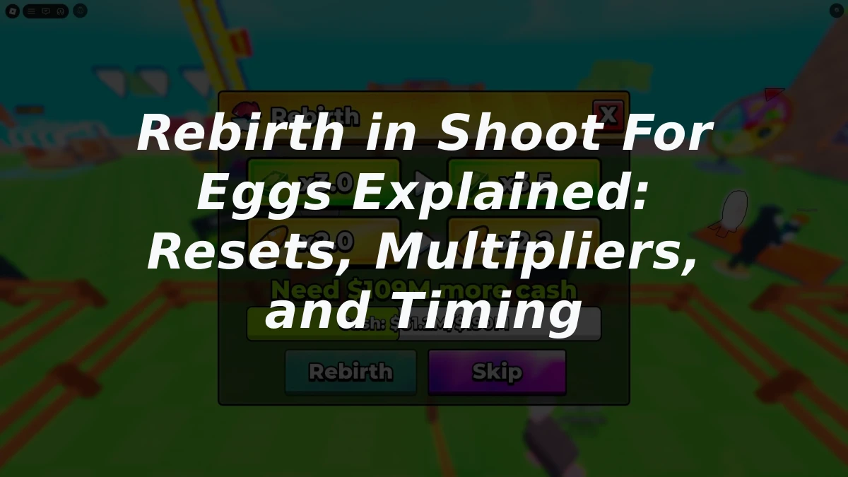 Rebirth in Shoot For Eggs Explained: Resets, Multipliers, and Timing
