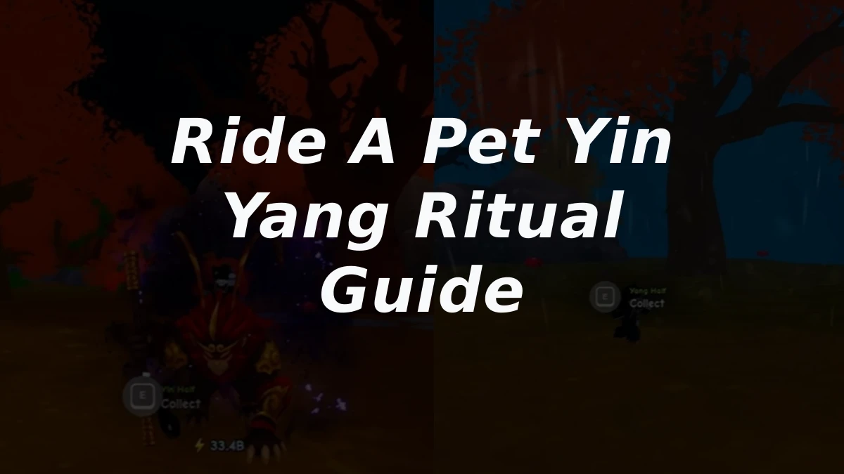 Ride A Pet Yin Yang Ritual Guide