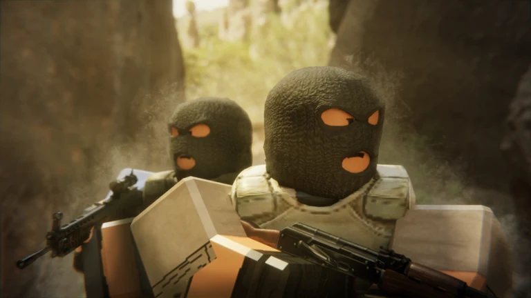 Official Roblox landscape thumbnail for Counter Blox, a 5v5 objective FPS.