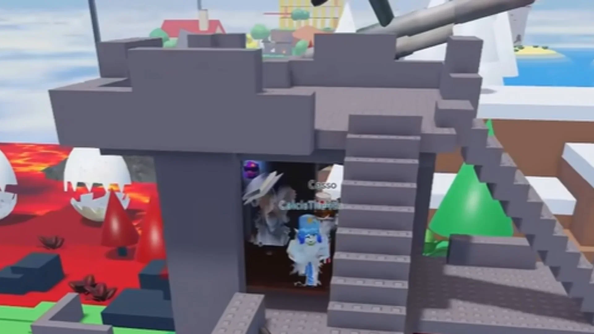 Rocket Arena 2008 castle stairway and secret podium area