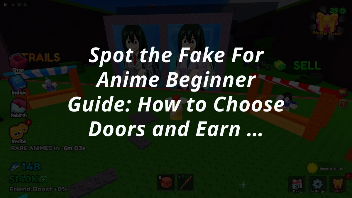Spot the Fake For Anime Beginner Guide: How to Choose Doors and Earn Cash