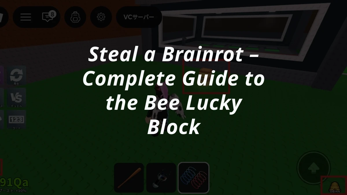 Steal a Brainrot – Complete Guide to the Bee Lucky Block