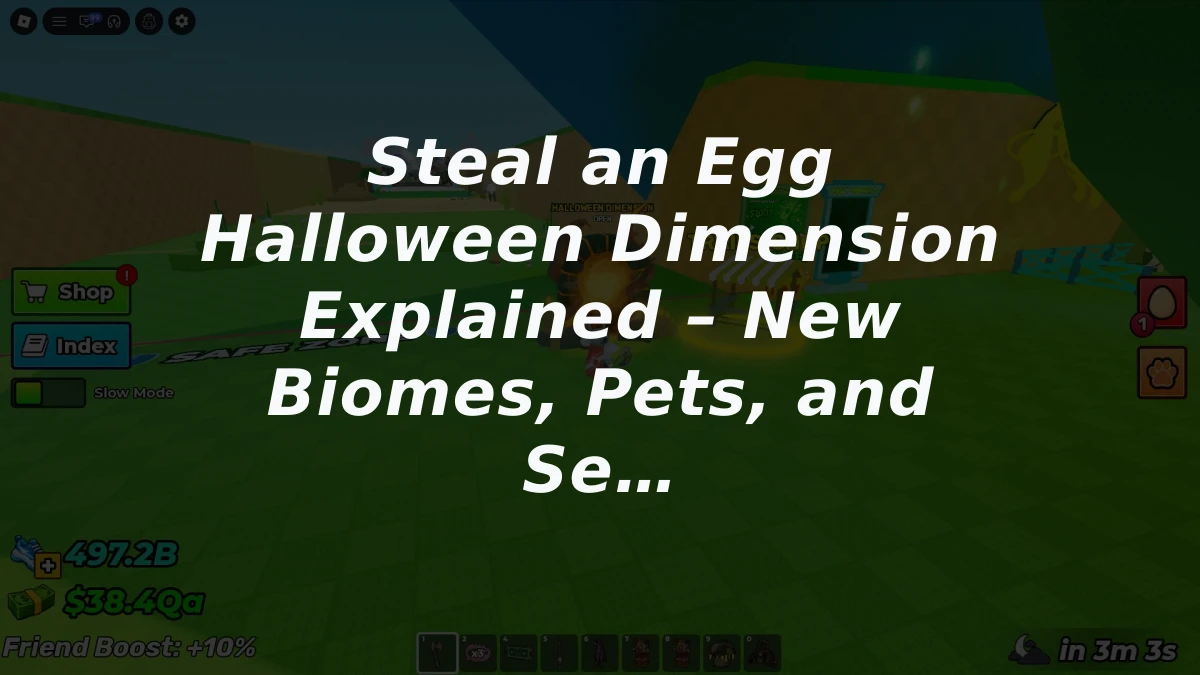 Steal an Egg Halloween Dimension Explained – New Biomes, Pets, and Secrets