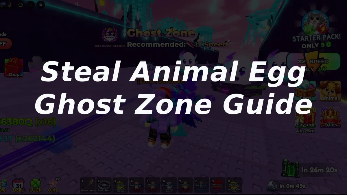 Steal Animal Egg Ghost Zone Guide