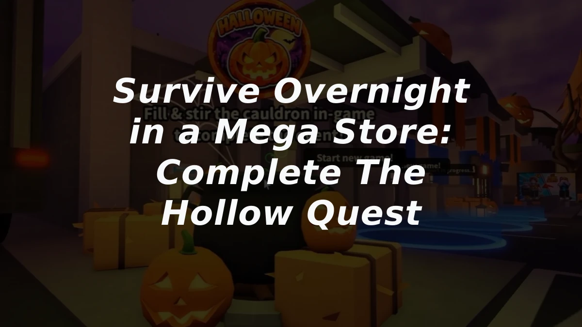 Survive Overnight in a Mega Store: Complete The Hollow Quest