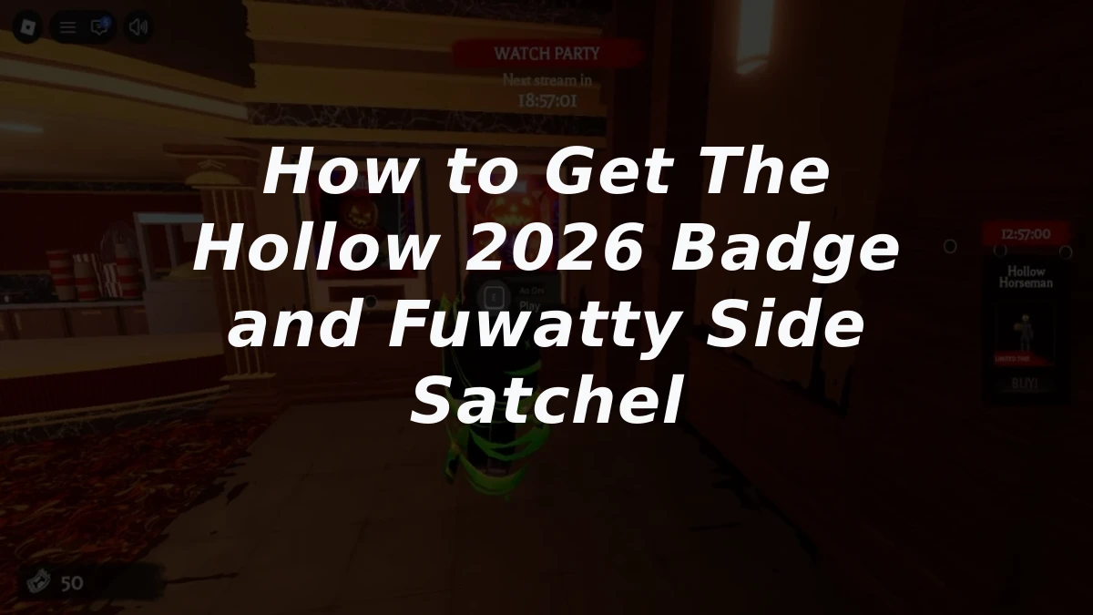 How to Get The Hollow 2026 Badge and Fuwatty Side Satchel
