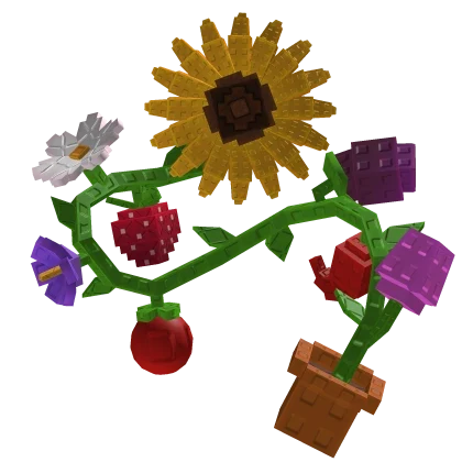 Grown From a Garden potted sunflower vine Roblox UGC reward