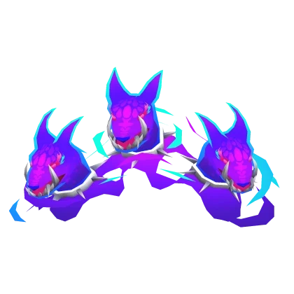 Hounds of the Zero three-headed purple hound Roblox UGC reward