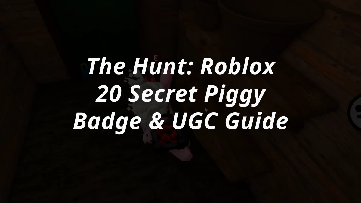 The Hunt: Roblox 20 Secret Piggy Badge & UGC Guide