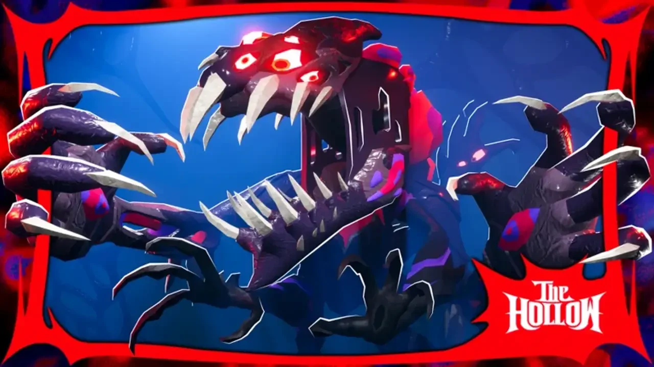 The Hollow promotional art shows the clawed Overseer against a blue and red background.