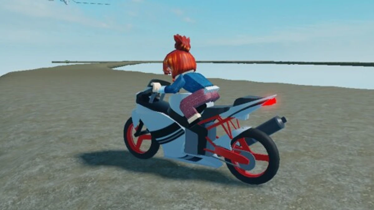 Motorcycle around nothing