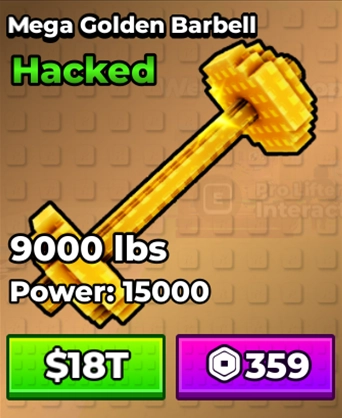 Mega Golden Barbell