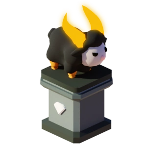 Fire Sheep Statue