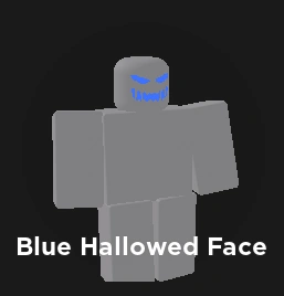 Blue Halloween Face