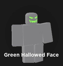 Green Halloween Face