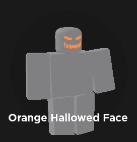 Orange Halloween Face