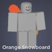 Orange Snowboard