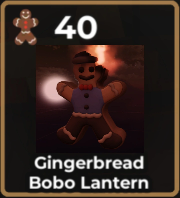 Gingerbread Bobo Lantern
