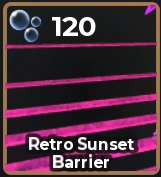 Retro Sunset Barrier