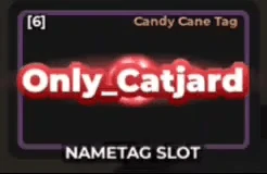 Candy Cane Tag