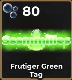 Frutiger Green Tag