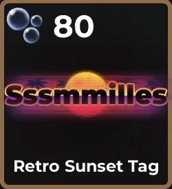 Retro Sunset Tag