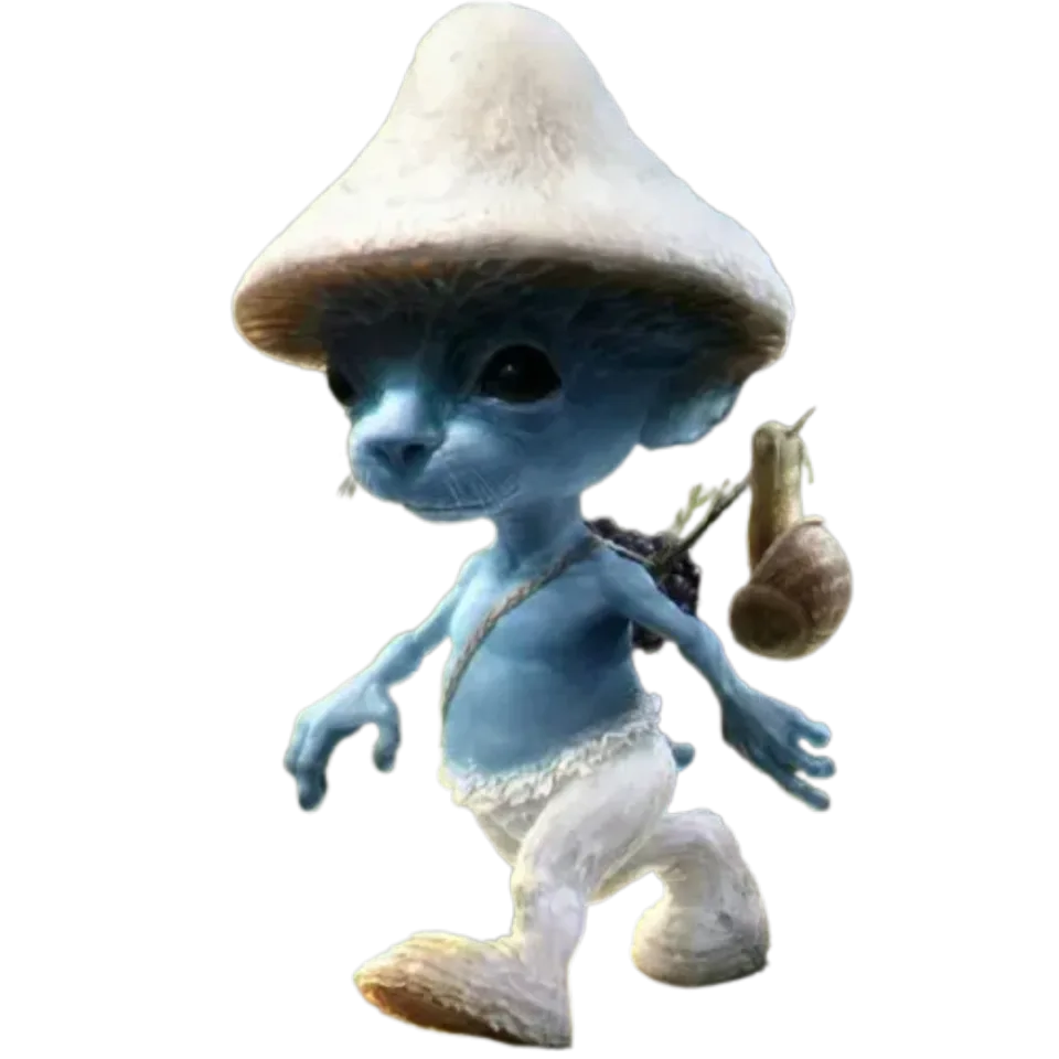 Blue Smurf Cat