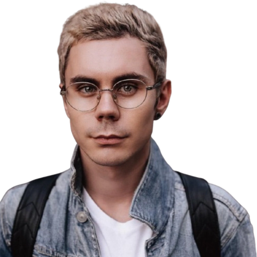 Smart Man With Glasses