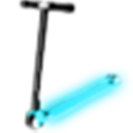 Neon Blue Scooter