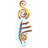 Cowry Shell Clip
