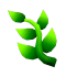 Eco Green Vine Barrette