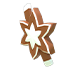 Gingerbread Star Eye Patch