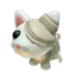 Halloween White Mummy Cat